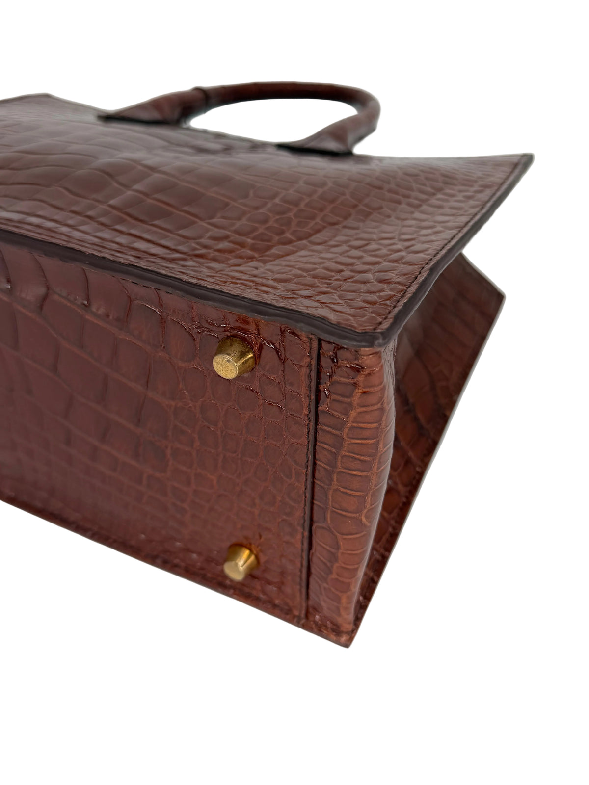 Alligator Market Tote - Sienna