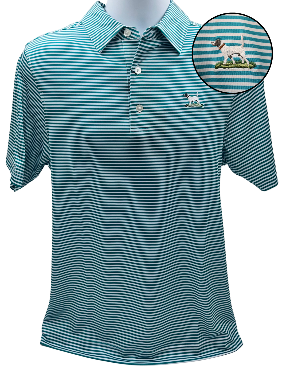 Bull &amp; Briar Mens Wrinkle Free Polo-The Dublin-English Pointer