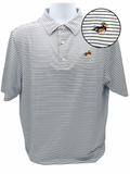 Adult Polo - Black/White Striped [Duck]