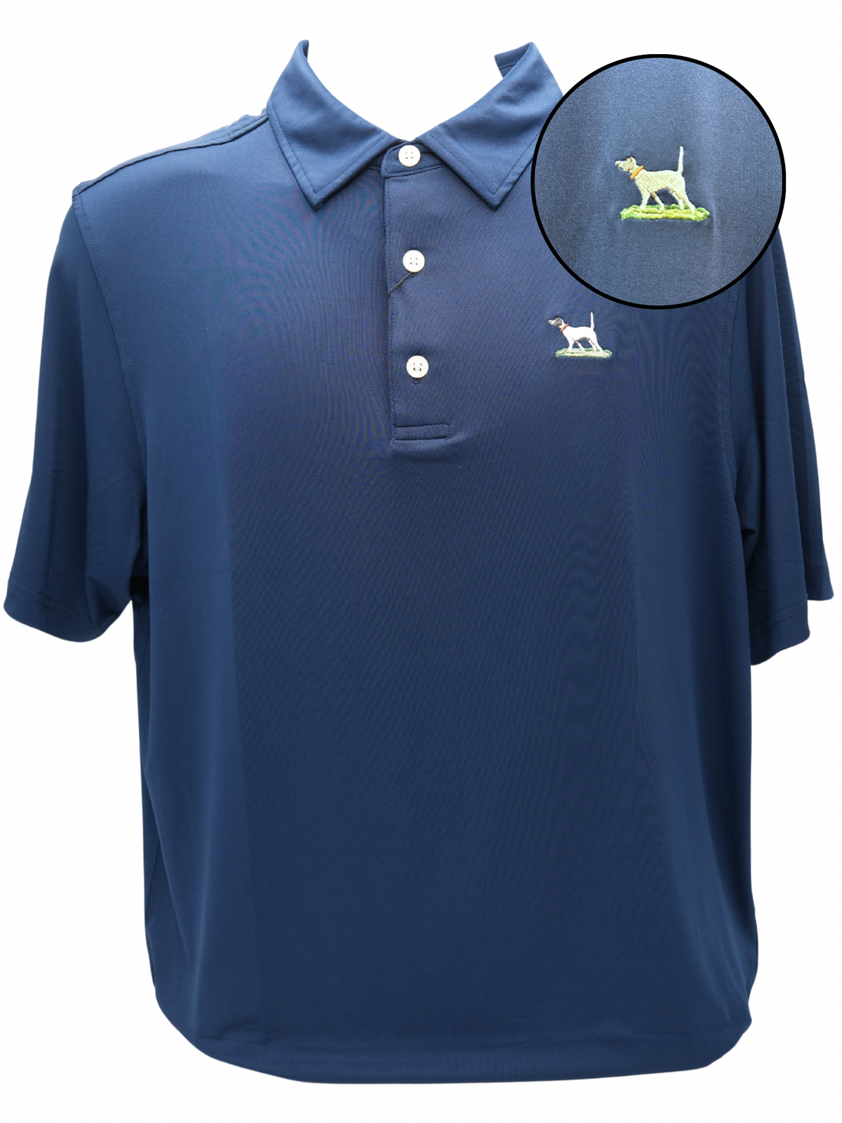 Bull &amp; Briar Wrinkle Free Navy Private Label Polo