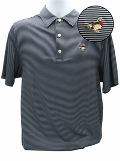 Youth Polo - Navy Striped [Duck]