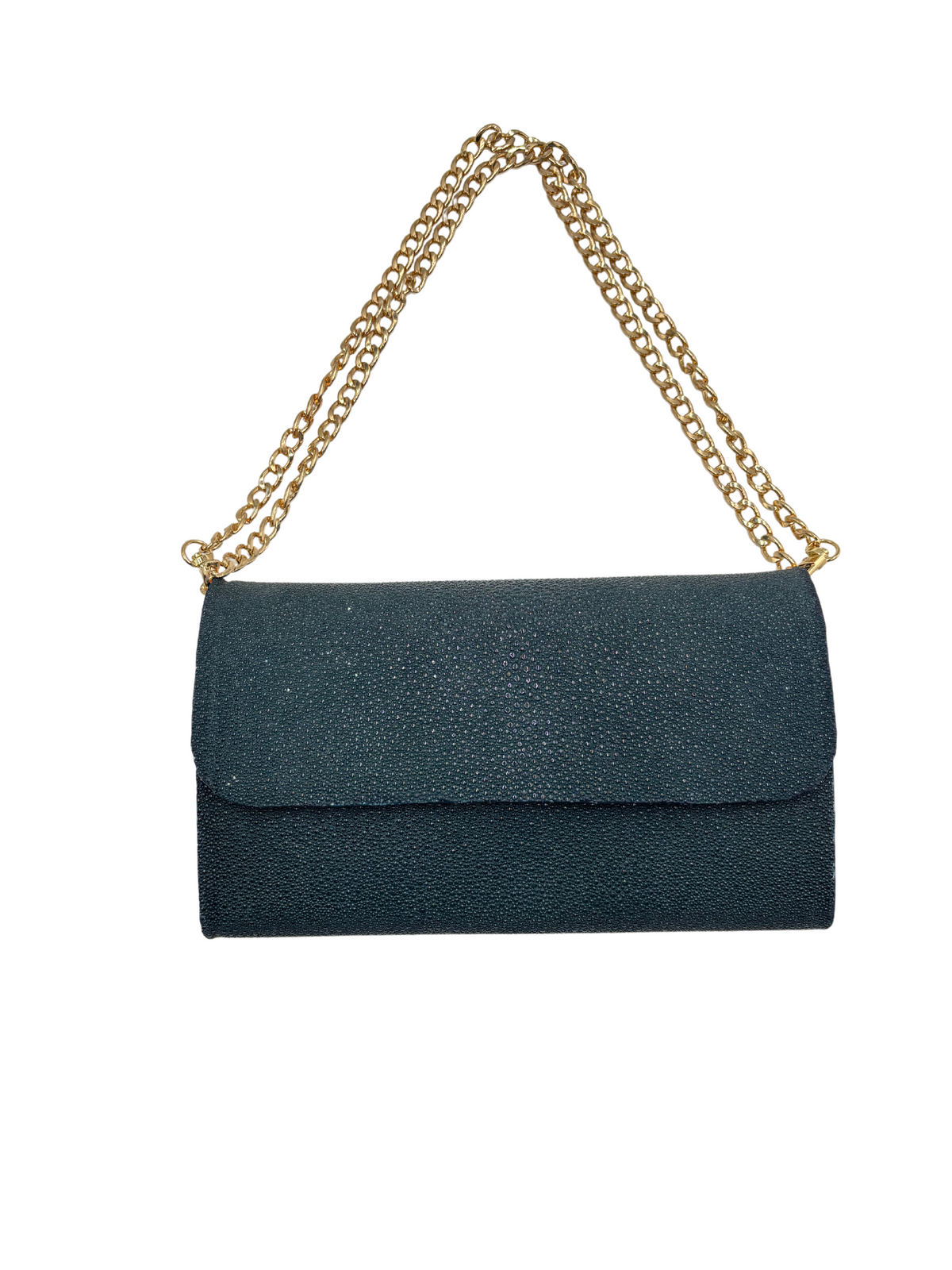 Bull &amp; Briar The &quot;Brianna&quot; Medium Size Chain Clutch in Stingray