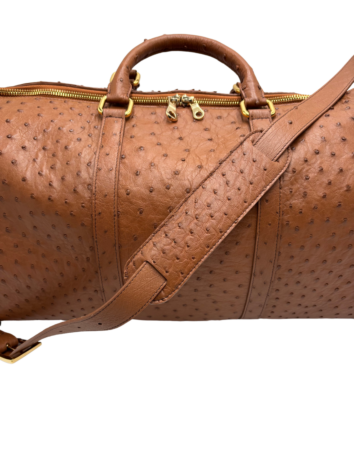 Bull &amp; Briar-The &quot;Jane&quot; Ostrich Duffle Bag