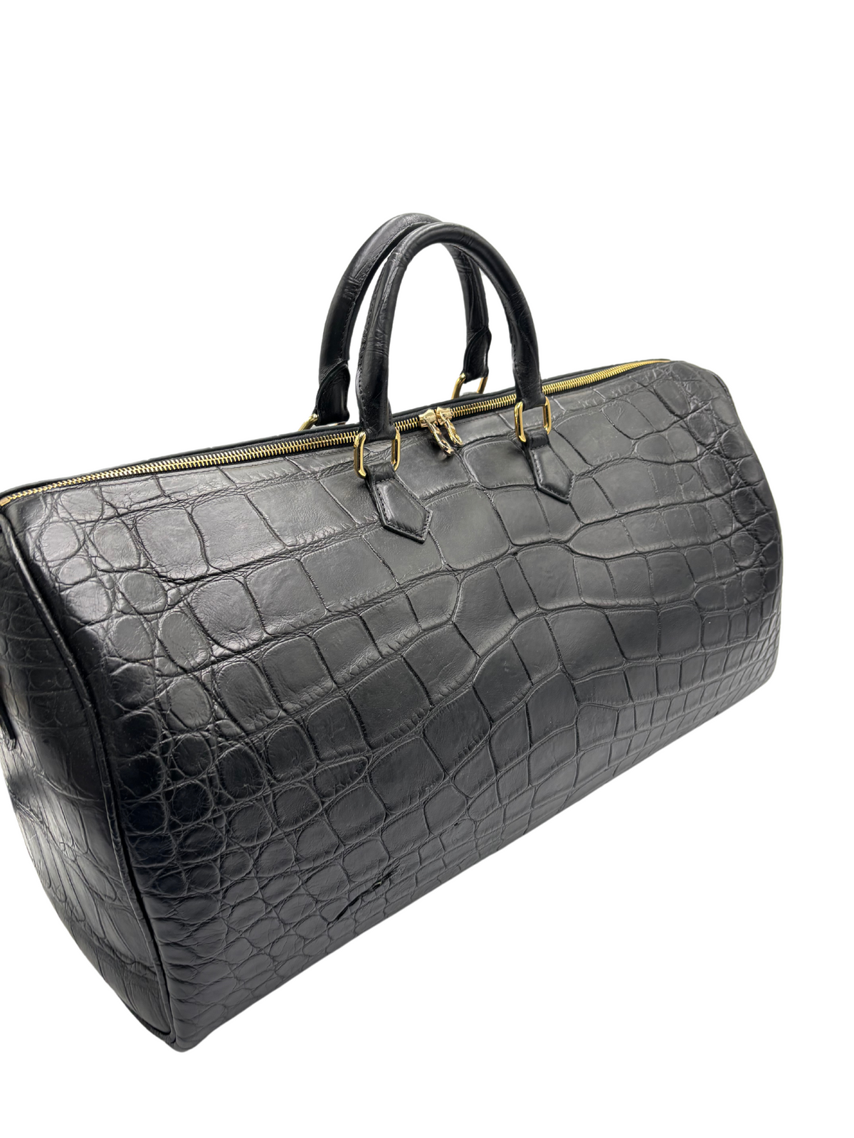 Bull and Briar-The &quot;Jane&quot; Alligator Duffel Bag