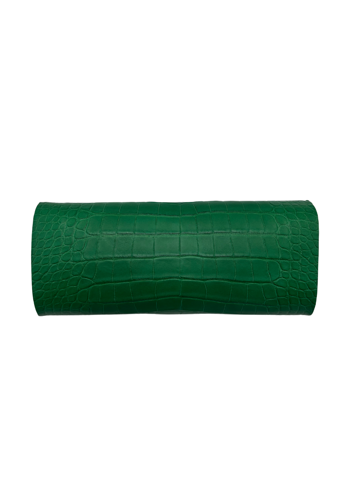 Bull &amp; Briar The &quot;Stacey&quot; Genuine Alligator Clutch in Lime Green
