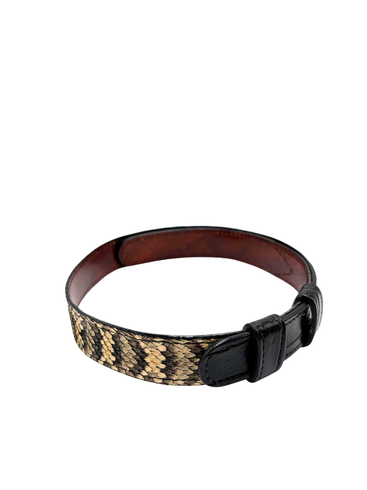Bull &amp; Briar Genuine Black Alligator with Eastern Diamondback Hat Band
