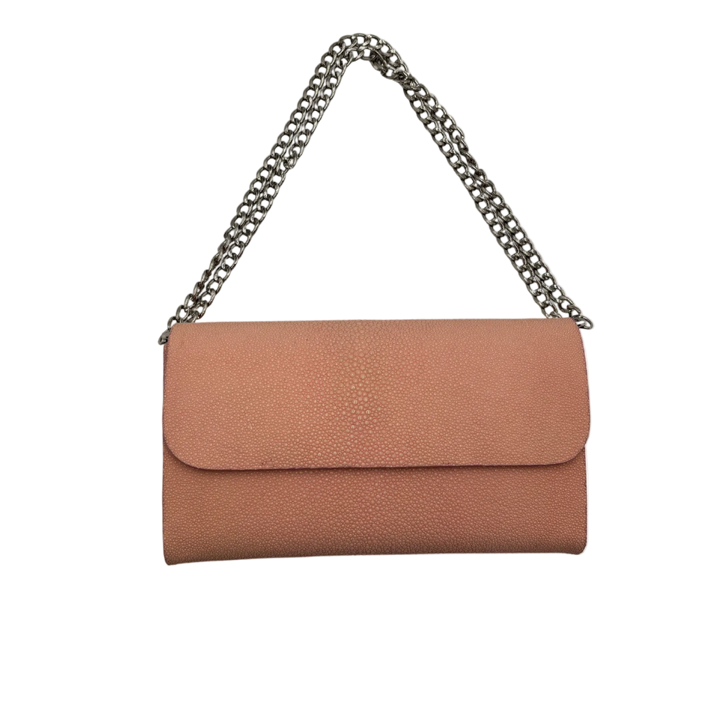 Bull & Briar The "Brianna" Medium Size Chain Clutch in Stingray