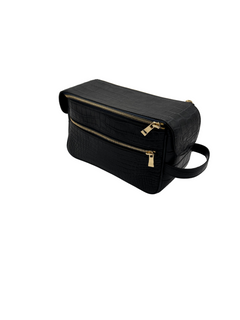 Bull & Briar Dopp Kit Alligator in Midnight Navy