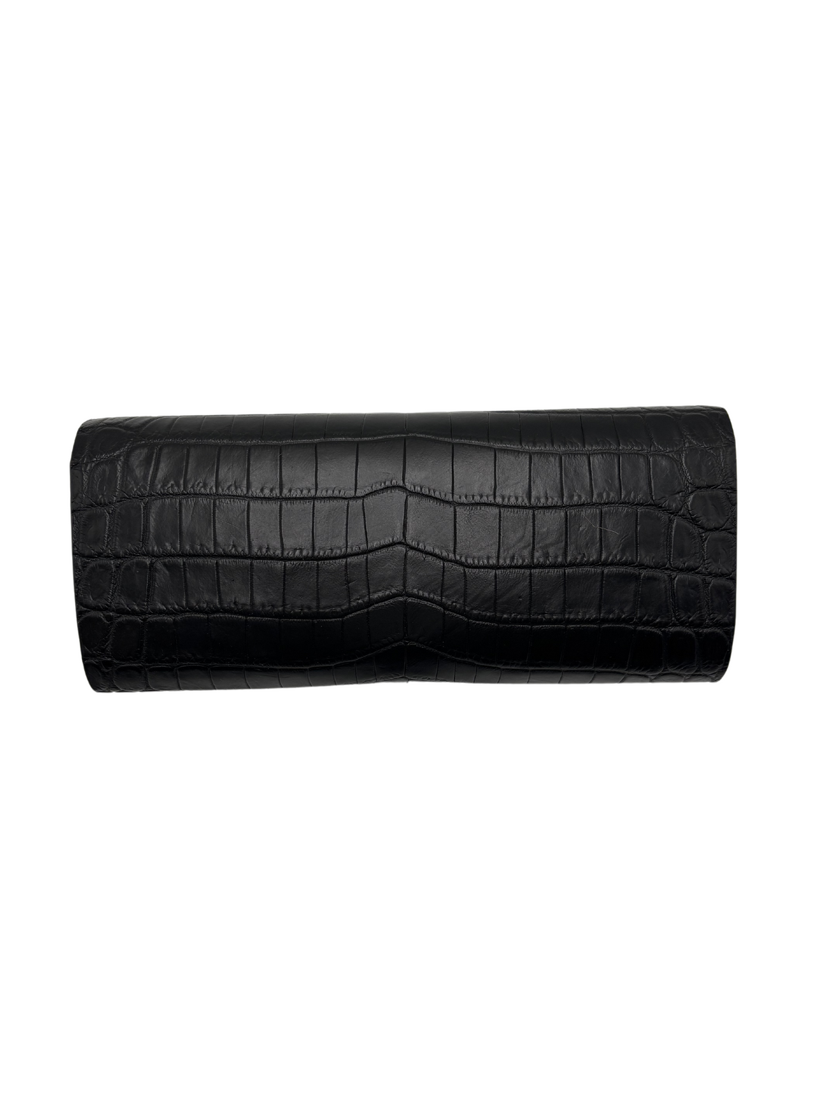Bull &amp; Briar The &quot;Stacey&quot; Genuine Alligator Clutch in Black