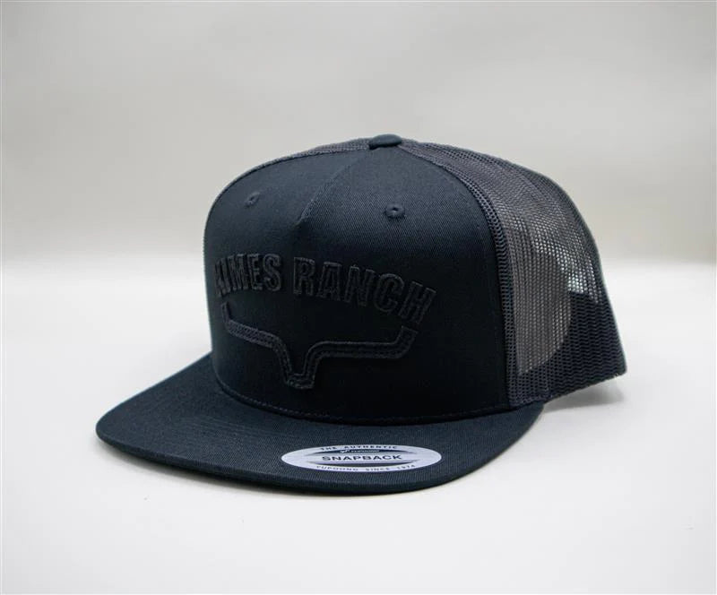 Kimes Ranch Flatlands Trucker Hat - Black/Black