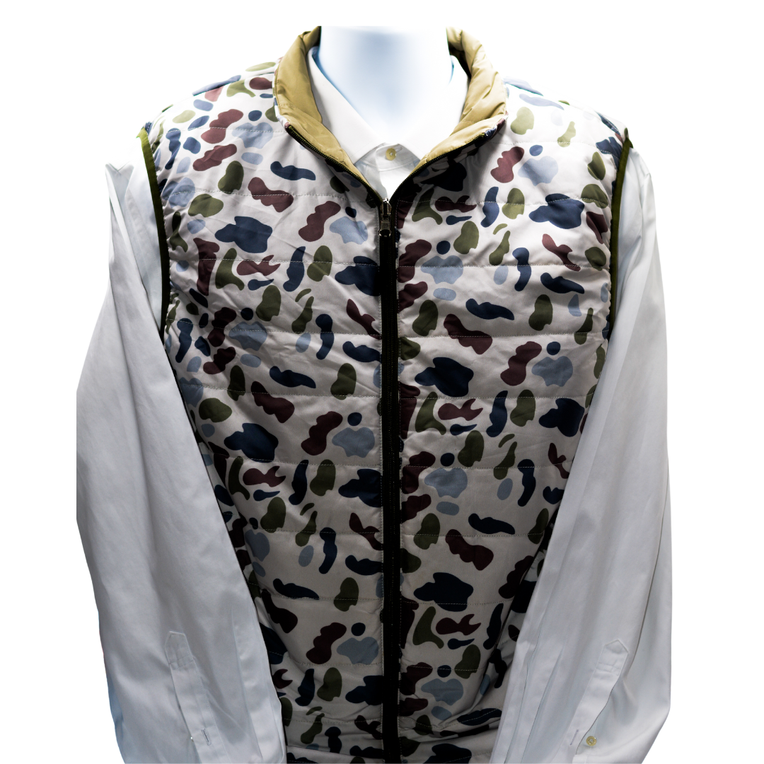 Bull and Briar Reversible Private Label Retro Camo Vest