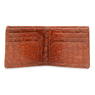 Cognac Alligator Bifold Wallet
