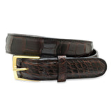 1 3/8” Dark Brown Genuine Alligator Belt