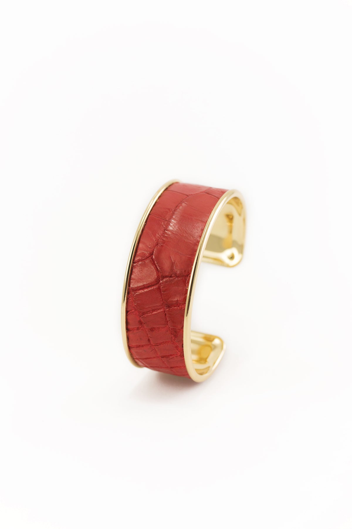 Royal Red Genuine Alligator Bracelet